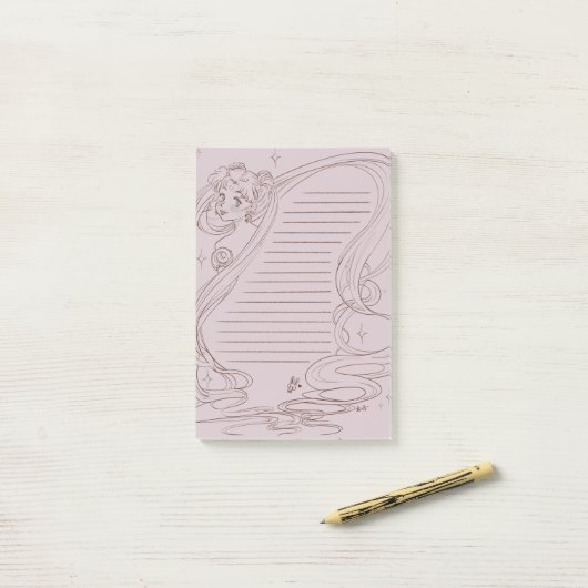 Moon Princess Post-it Klebezettel (Auf Schreibtisch)