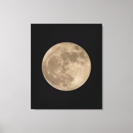 Moon Print Astronomie Lunar Vollmond Canvas Prints Leinwanddruck (Vorderseite)