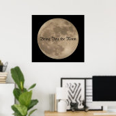 Moon Print Astronomie Personalisiert Full Moon Pos Poster (Heimbüro)