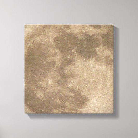 Moon Print Astronomie Vollmond Art Canvas Print Leinwanddruck (Vorderseite)