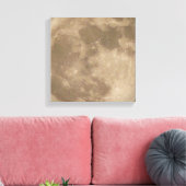 Moon Print Astronomie Vollmond Art Canvas Print Leinwanddruck (Insitu (Wohnzimmer))