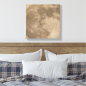 Moon Print Astronomie Vollmond Art Canvas Print Leinwanddruck (Insitu (Schlafzimmer))