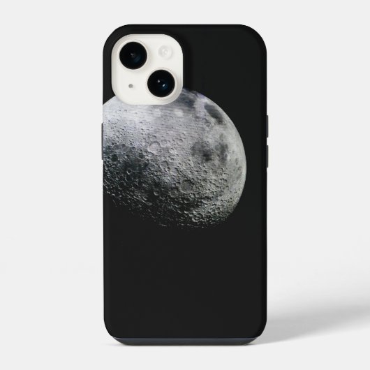 Moon Print Cell Phone Case iPhone Hülle (Rückseite)