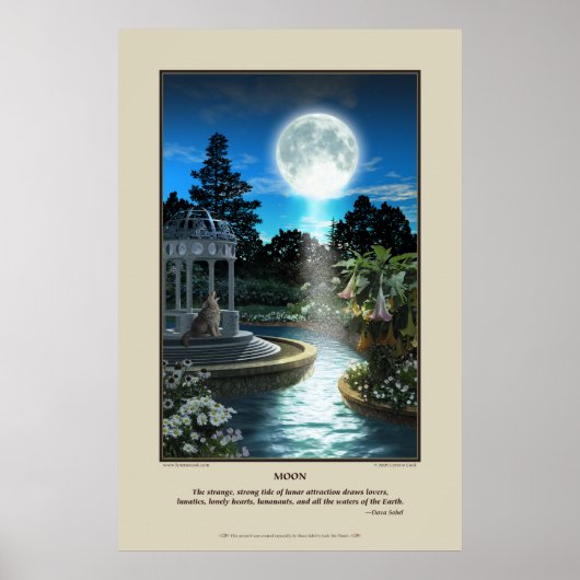 Moon Print Poster (Vorne)