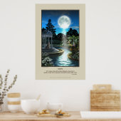 Moon Print Poster (Küche)
