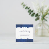 Moon Quadratische Visitenkarte (Stehend Vorderseite)