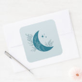 Moon Quadratischer Aufkleber (Umschlag)