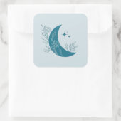 Moon Quadratischer Aufkleber (Tasche)