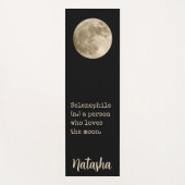 Moon Quote Celestial Spiritueller Space Individuel Yogamatte (Vorderseite)