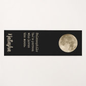 Moon Quote Celestial Spiritueller Space Individuel Yogamatte (Vorderseite (Horizontal))