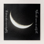 Moon Quote Sliver of the Moon Challenging Puzzle (Horizontal)