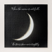Moon Quote Sliver of the Moon Challenging Puzzle (Vertikal)