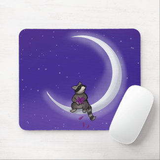 Moon Raccoon Mouse Pad Mousepad