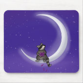 Moon Raccoon Mouse Pad Mousepad (Vorne)