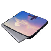 Moon Rainbow: Pastel Sky Beauty. Laptopschutzhülle (Vorne Knopf)