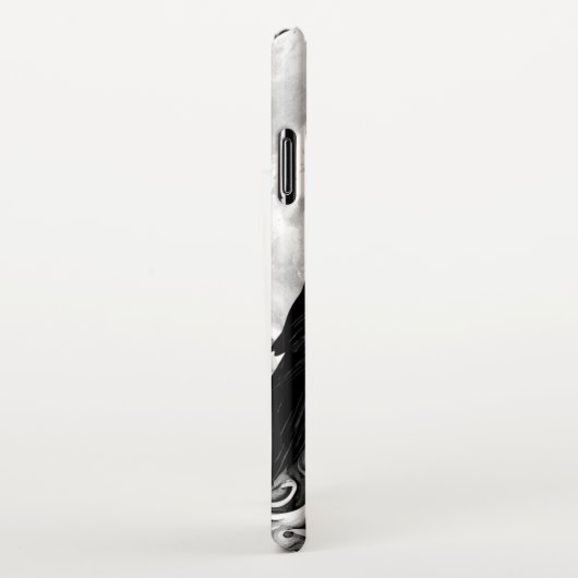 Moon Raven iPhone Hülle (Rechte Seite)