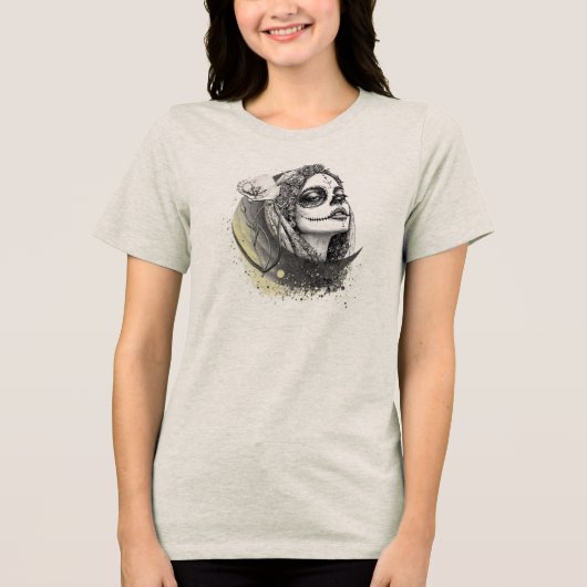 Moon Reverie – Soul in Shadows Tri-Blend Shirt (Vorderseite)