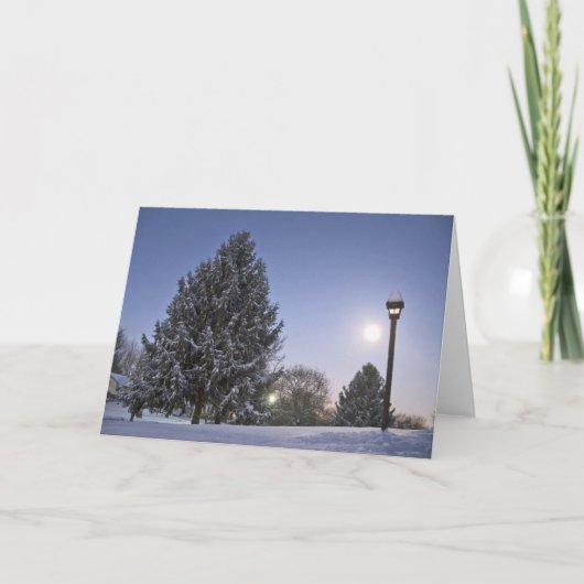 Moon Rise Feiertagskarte (Vorderseite)