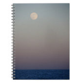 Moon Rise Over the Ocean #4687 Notebook Notizblock (Vorderseite)