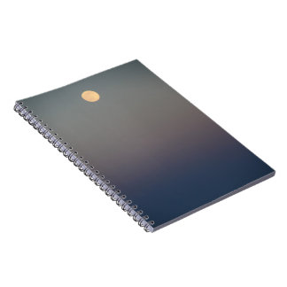 Moon Rise Over the Ocean #4711 Notebook Notizblock