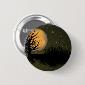 Moon Rise ~ Vollmond-Tree & Night Sky Button (Vorne & Hinten)