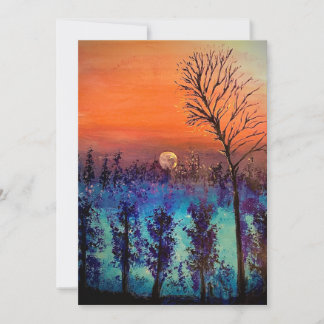Moon Rising Dankeskarte