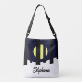 Moon Rising near Forest in Winter: Tragetaschen Mit Langen Trägern (Rückseite)