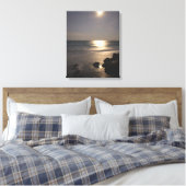 Moon Rising Over Ocean Leinwanddruck (Insitu (Schlafzimmer))