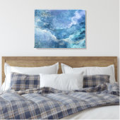 Moon River and Me Leinwand Wrap (Insitu (Schlafzimmer))