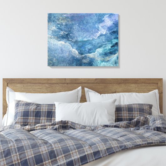 Moon River and Me Leinwand Wrap (Insitu (Schlafzimmer))