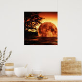 Moon River Falling Poster (Küche)