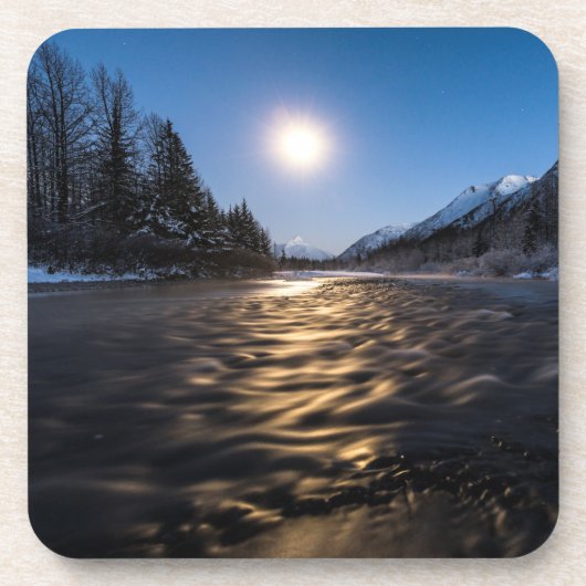 Moon River Getränkeuntersetzer (Vorderseite)