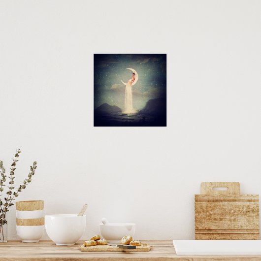 Moon River Lady Poster (Küche)