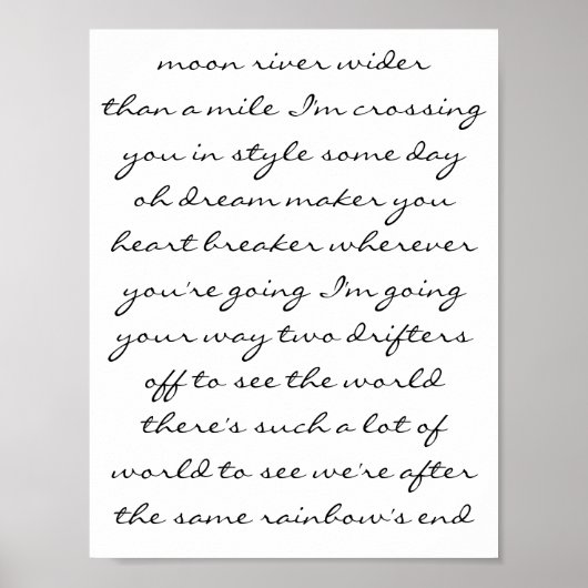 Moon River Poster (Vorne)