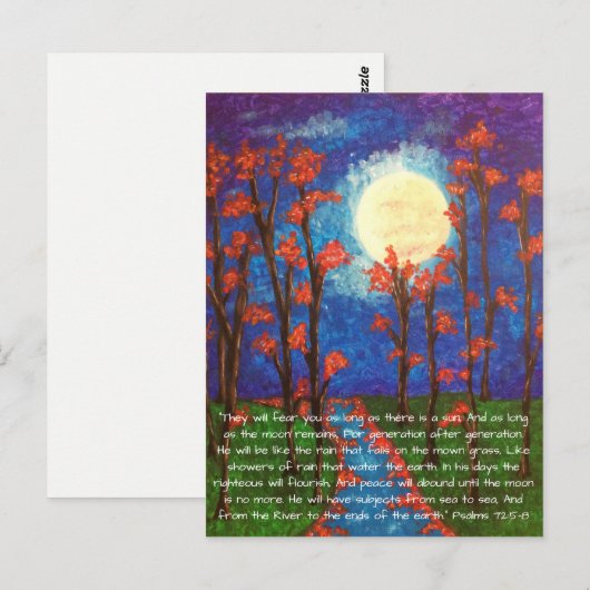 Moon & River Scripture Postkarte (Vorne/Hinten)