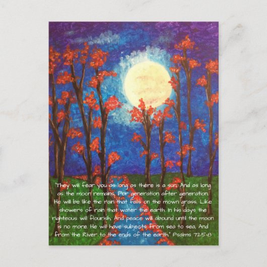 Moon & River Scripture Postkarte (Vorderseite)