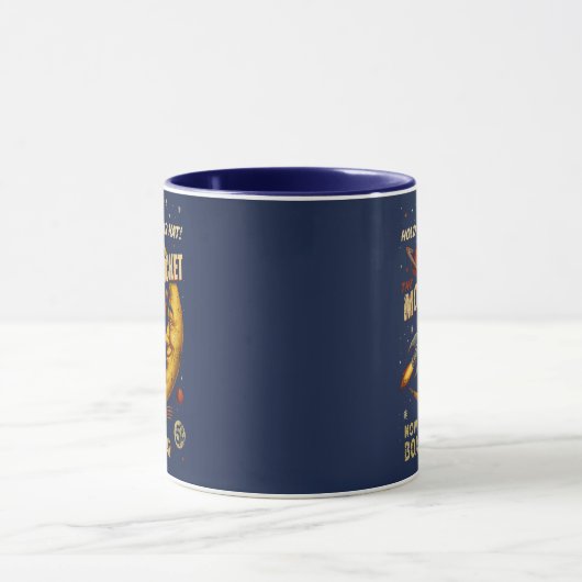 Moon Rocket Ride Vintag Space Tasse (Zentrum)