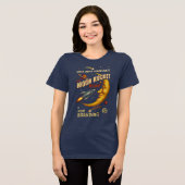 Moon Rocket Ride Women's T - Shirt (Navy) (Vorderseite voll)