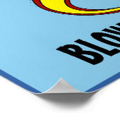 Moon Rockets Blasebalgie Maschine Poster (Ecke)