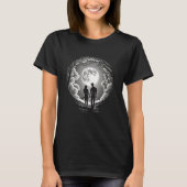 Moon Romantic Couples Moonlight Silhouette  1 T-Shirt (Vorderseite)