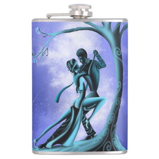 Moon Romantic Dancer erwachen Flachmann (Vorderseite)
