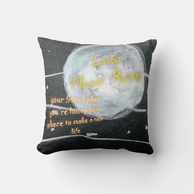 Moon Rose Pillow Kissen (Vorderseite)