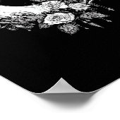 Moon Rose - Romantisches Goth - Whimsigoth Witchy  Poster (Ecke)
