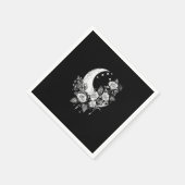 Moon Rose - Romantisches Goth - Whimsigoth Witchy  Serviette (Ecke)