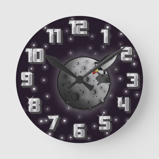 Moon Runde Wanduhr (Vorderseite)