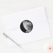 Moon Runder Aufkleber (Umschlag)