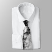 Moon Sacred Geometry Ornament Krawatte (Gebunden)