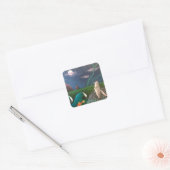 Moon Salute Quadratischer Aufkleber (Umschlag)