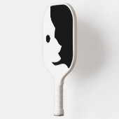 Moon Schwarz-weiß Crescent 4Al Pickleball Schläger (Links)