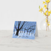 Moon Shadows Karte (Gelbe Blume)